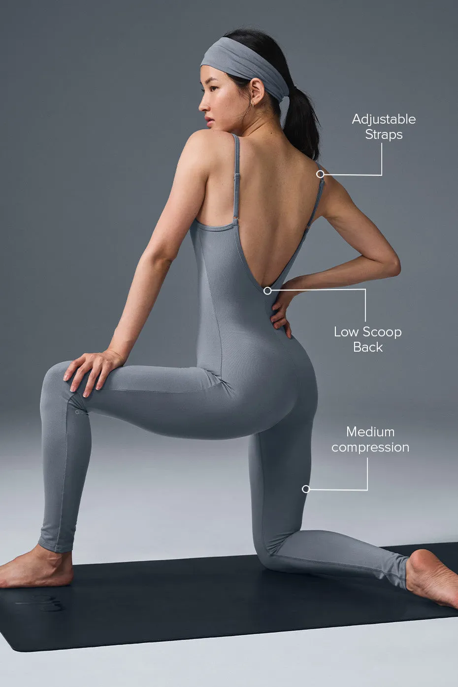 Airbrush One And Done Onesie - Steel Grey sold by Alo Yoga product image thumbnail 2