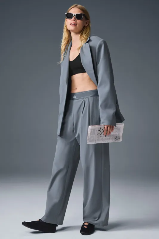 Suit Up Trouser (Regular) - Steel Grey sold by Alo Yoga