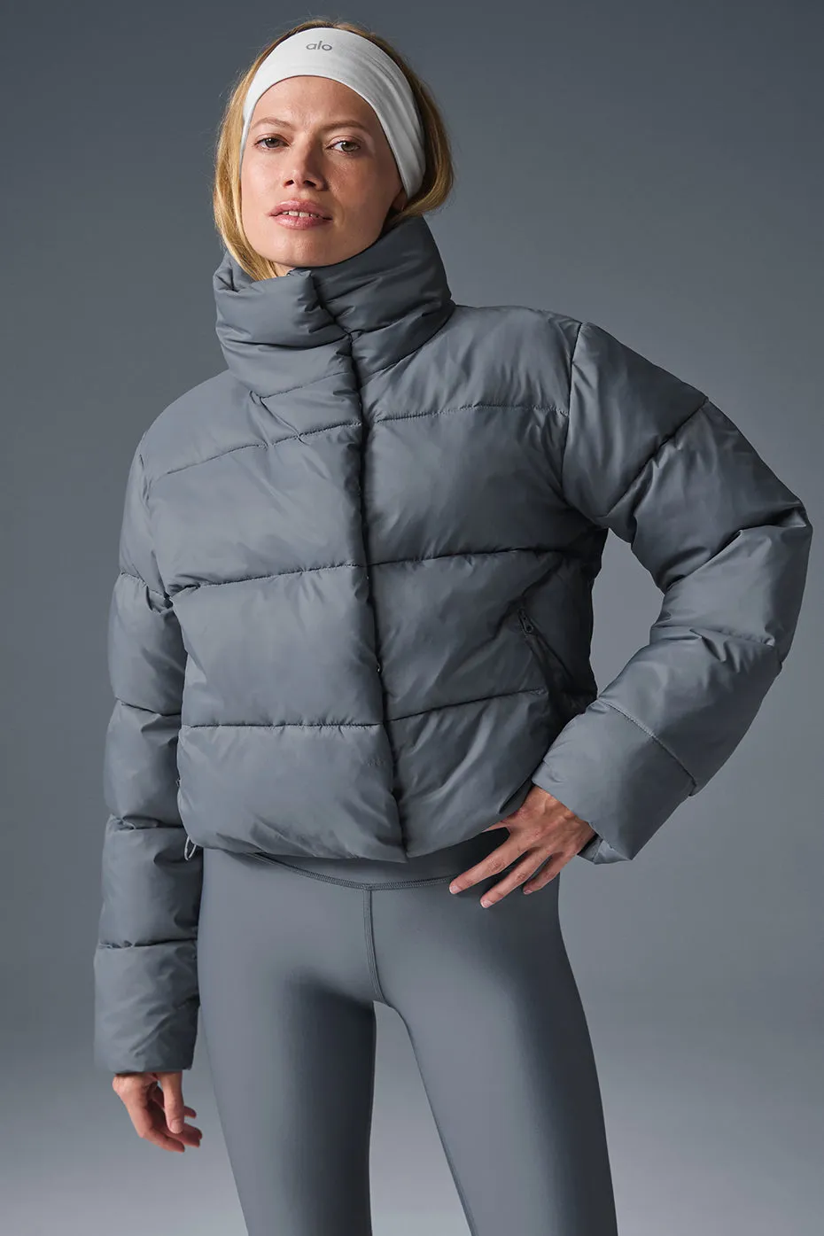 Gold Rush Puffer - Steel Grey sold by Alo Yoga product image thumbnail 2