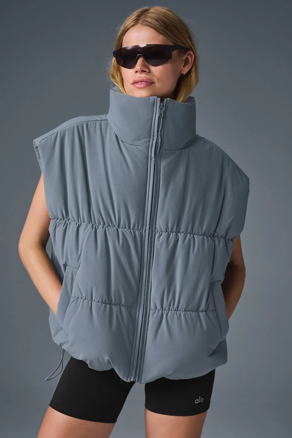 Incline Puffer Vest - Steel Grey sold by Alo Yoga product image thumbnail 4