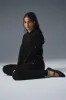 Cable Knit Winter Bliss Hoodie - Black sold by Alo Yoga