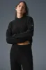 Cable Knit Winter Bliss Hoodie - Black sold by Alo Yoga