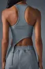 Alosoft Ribbed Revelation Tank - Steel Grey sold by Alo Yoga