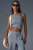 Alosoft Ribbed Revelation Tank - Steel Grey sold by Alo Yoga