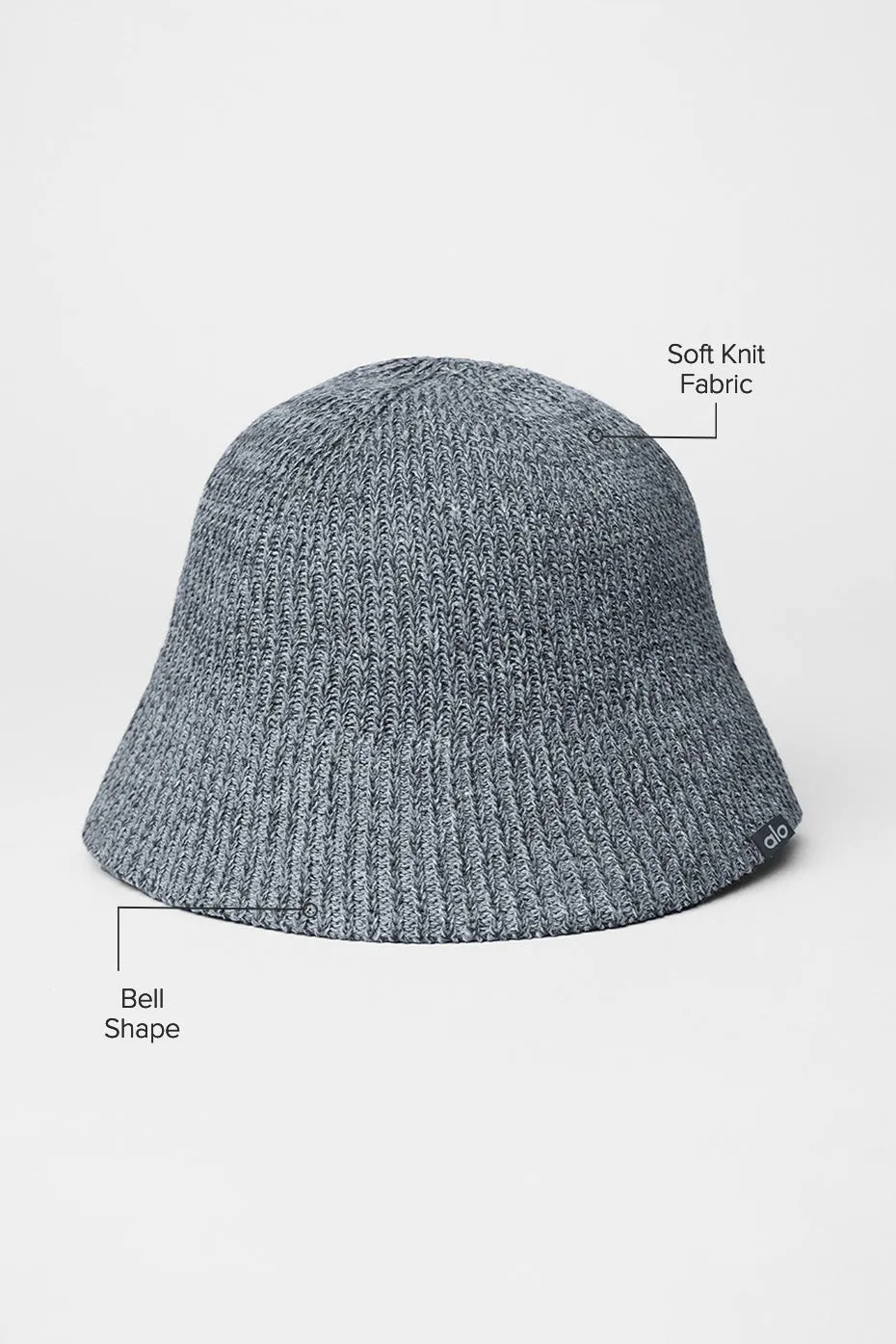 Denim Knit Cloche - Steel Grey/Anthracite sold by Alo Yoga product image thumbnail 2