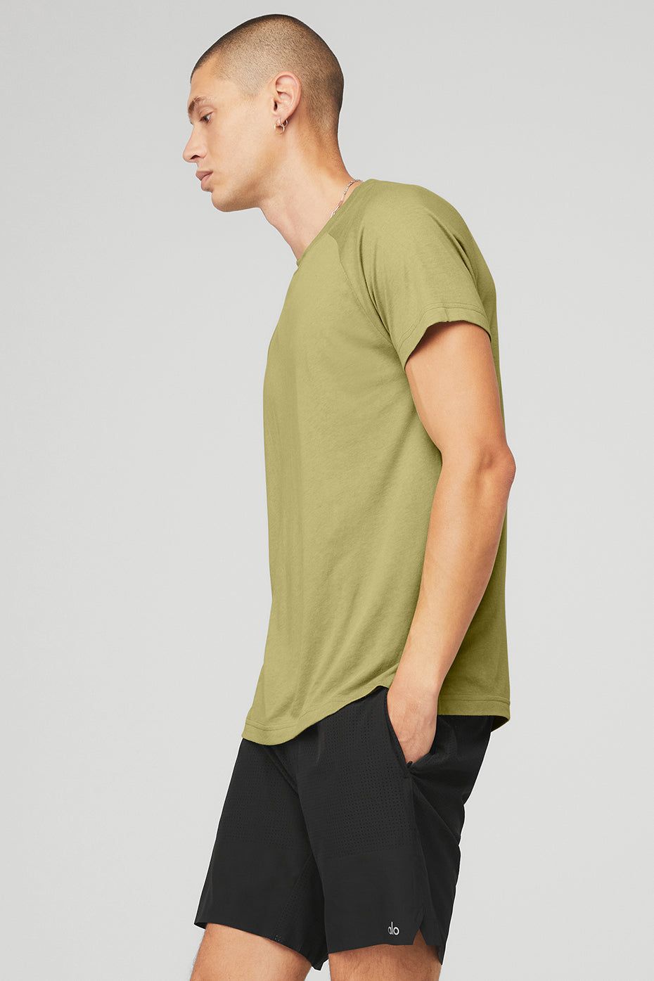The Triumph Crew Neck Tee - Wasabi sold by Alo Yoga product image thumbnail 2
