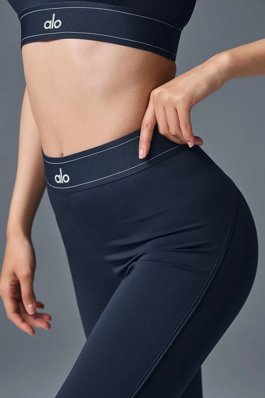 Airlift High-Waist Suit Up Legging - Navy/Navy sold by Alo Yoga product image thumbnail 4