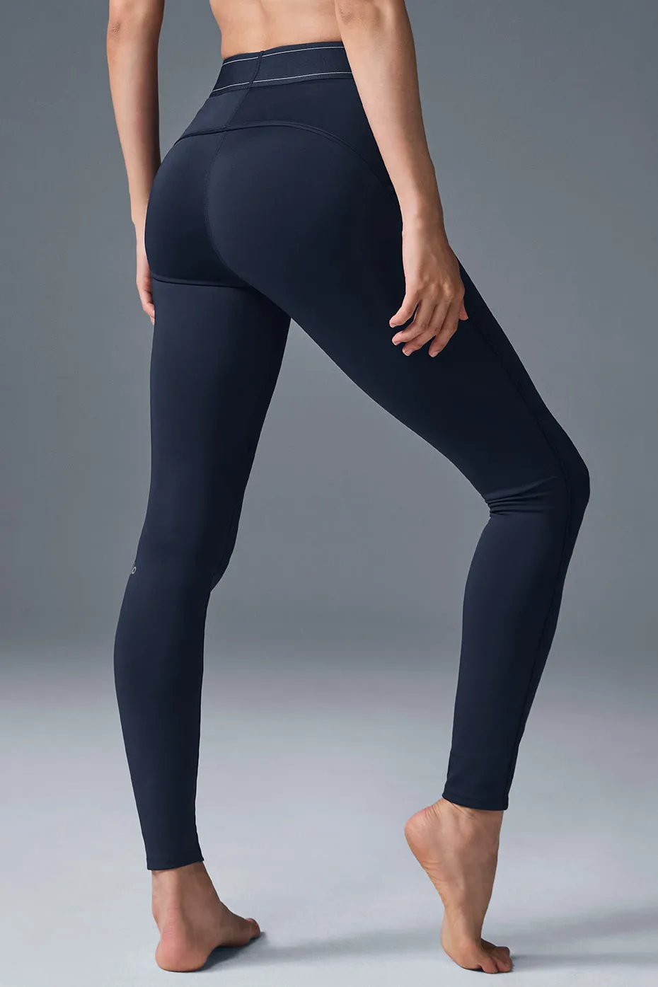 Airlift High-Waist Suit Up Legging - Navy/Navy sold by Alo Yoga product image thumbnail 2