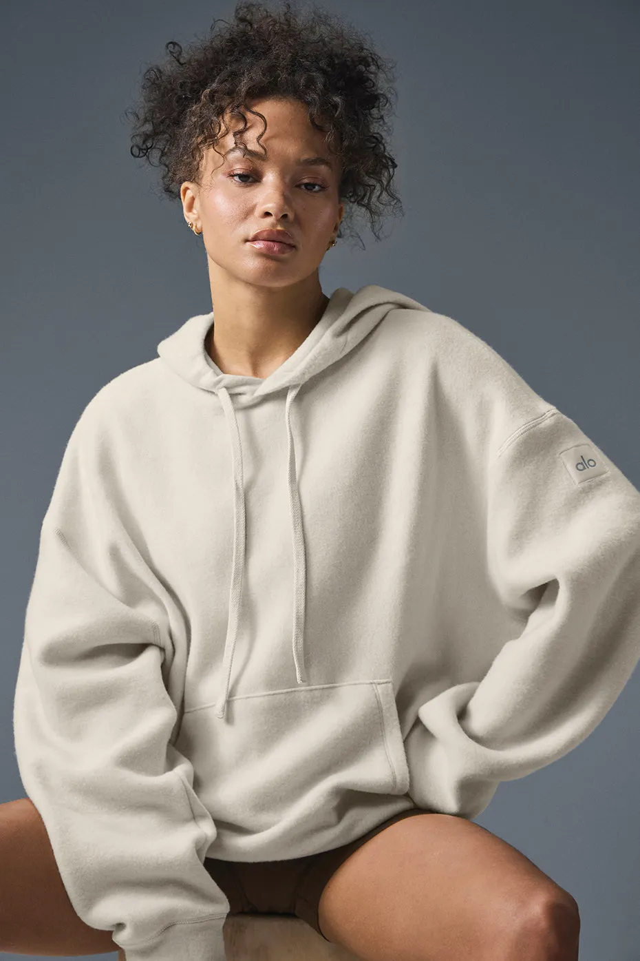 Triumph Restore Hoodie - Bone sold by Alo Yoga