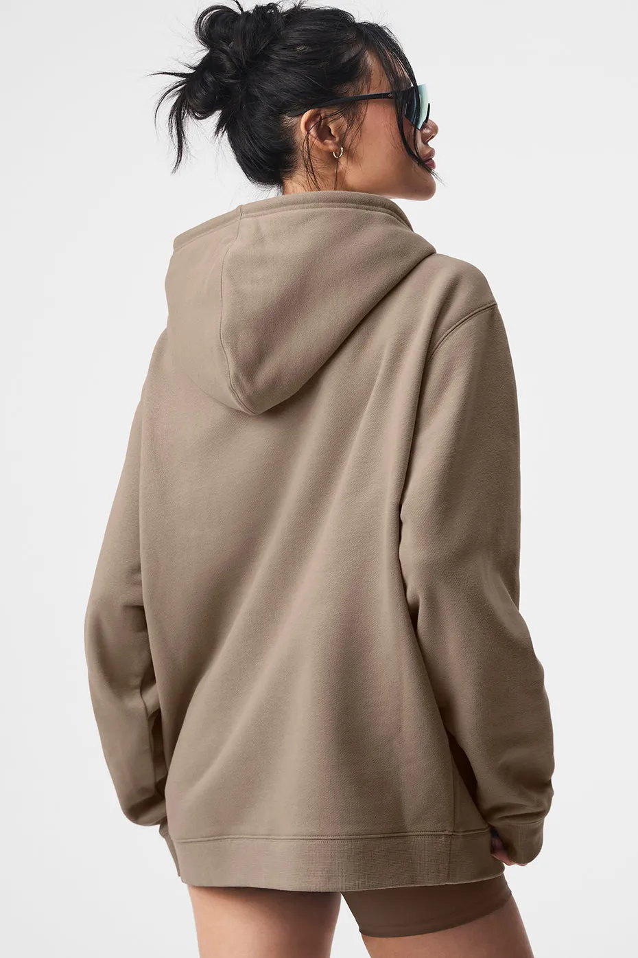 Renown Full Zip Hoodie - Gravel sold by Alo Yoga product image thumbnail 2