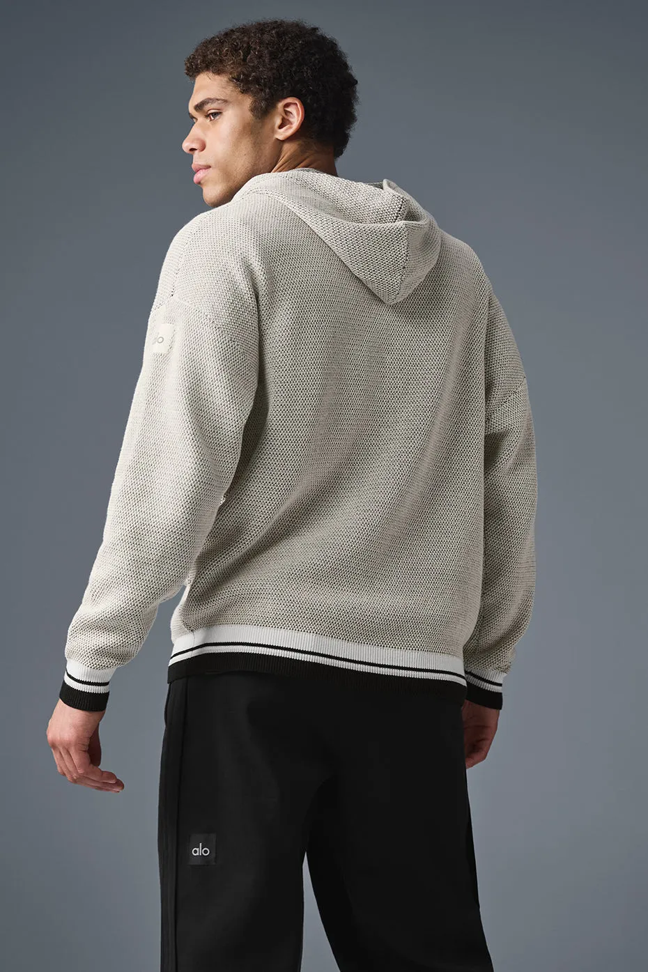 Sports Club Sweater Knit Hoodie - Bone sold by Alo Yoga product image thumbnail 2