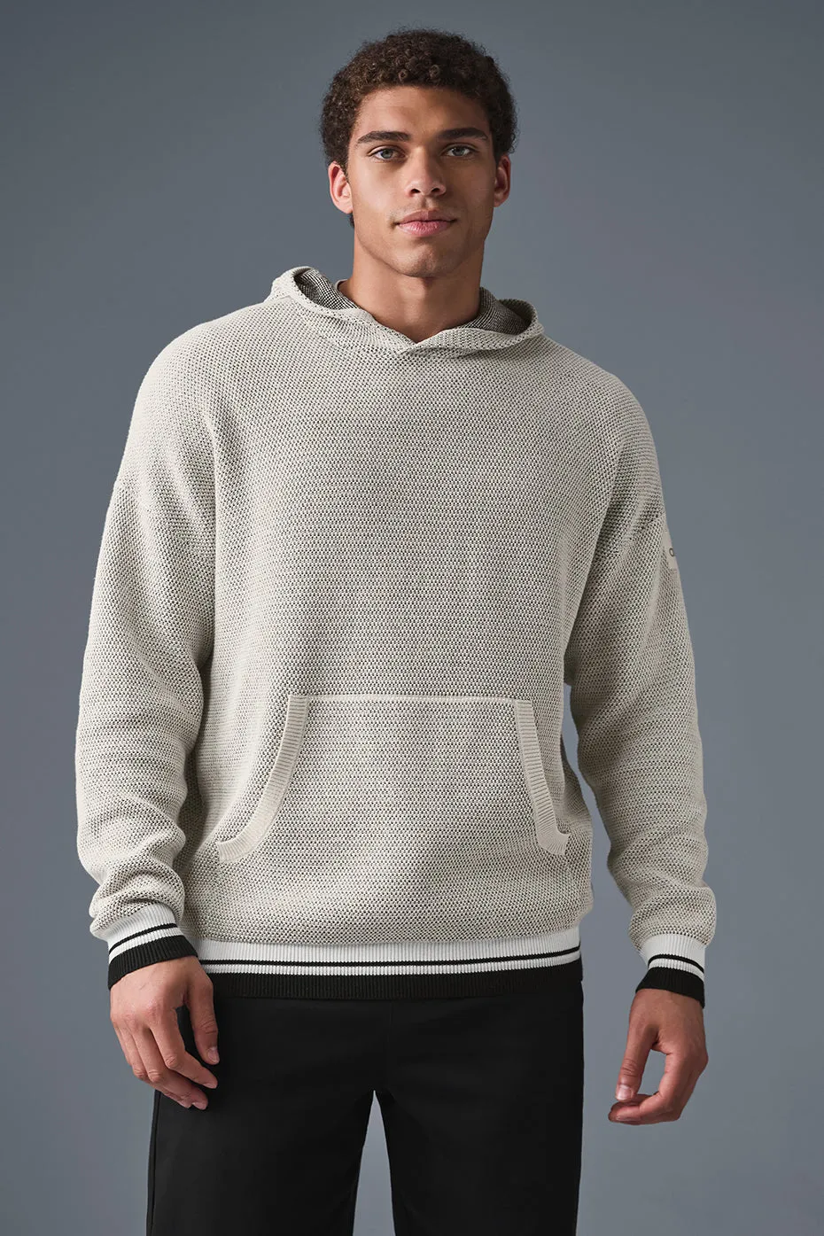 Sports Club Sweater Knit Hoodie - Bone sold by Alo Yoga