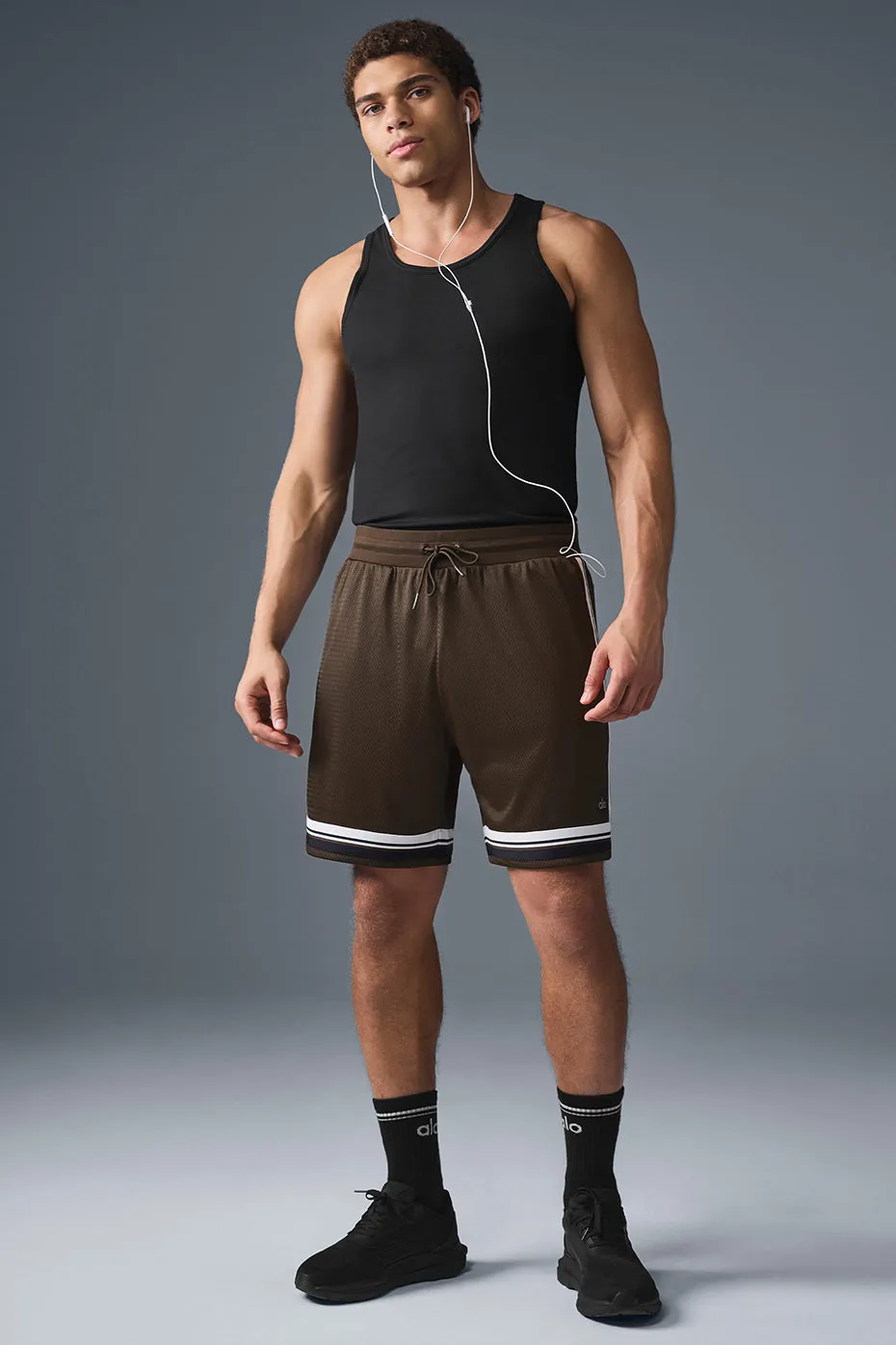 7" Key Mesh Basketball Short - Espresso sold by Alo Yoga product image thumbnail 5
