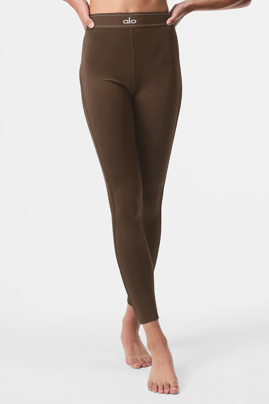 Airlift High-Waist Suit Up Legging - Espresso sold by Alo Yoga product image thumbnail 2