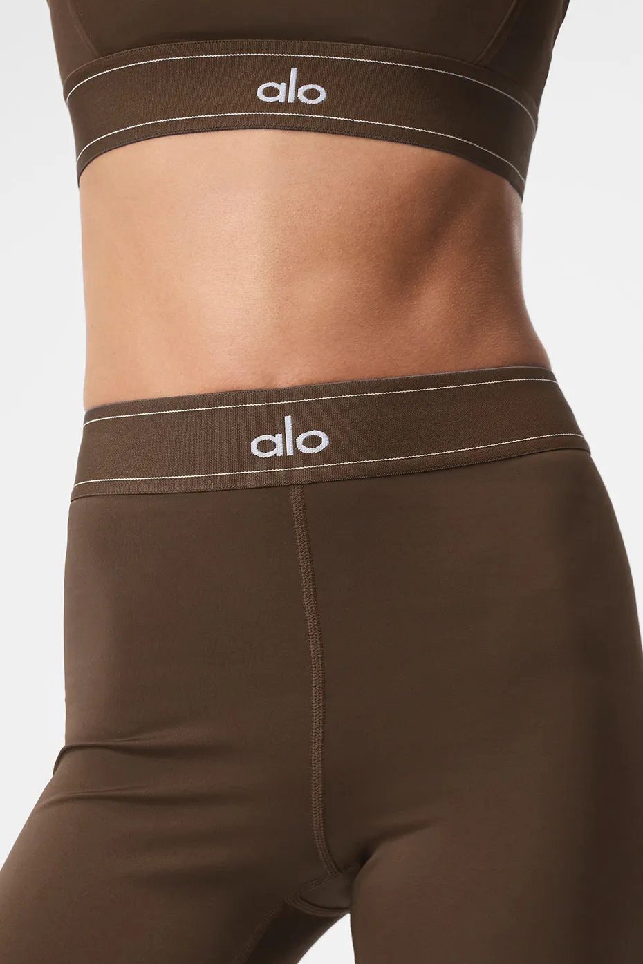 Airlift High-Waist Suit Up Legging - Espresso sold by Alo Yoga product image thumbnail 4