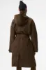 Crinkle On The Move Trench - Espresso sold by Alo Yoga