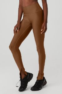 Airlift High-Waist Elongated Legging - Cinnamon Brown sold by Alo Yoga