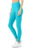 High-Waist Alosoft Flow Legging - Bright Aqua Heather sold by Alo Yoga