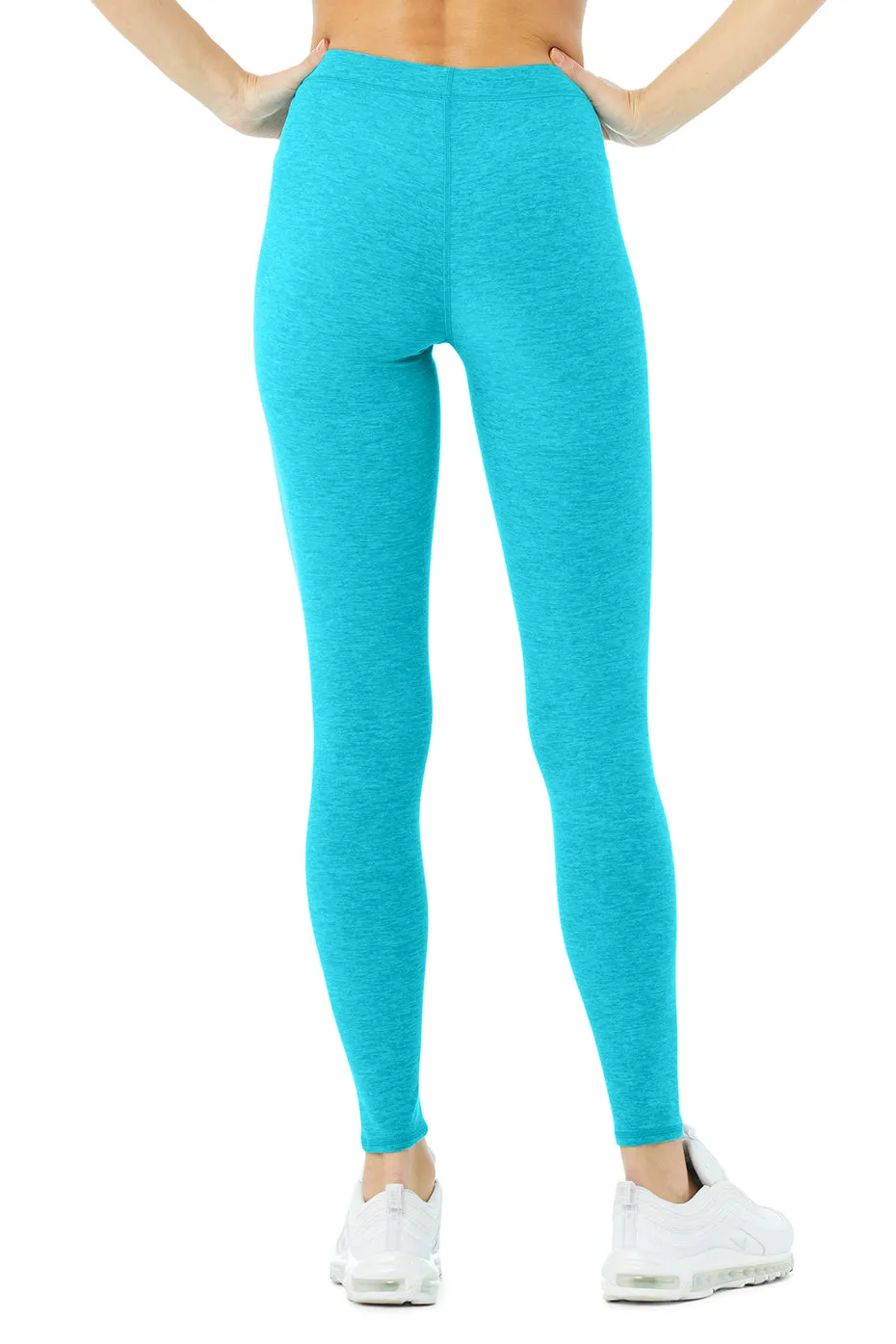 High-Waist Alosoft Flow Legging - Bright Aqua Heather sold by Alo Yoga product image thumbnail 2