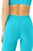 High-Waist Alosoft Flow Legging - Bright Aqua Heather sold by Alo Yoga