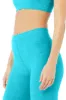 High-Waist Alosoft Flow Legging - Bright Aqua Heather sold by Alo Yoga