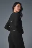 Snuggle Up Sweater Cropped Cardigan - Black sold by Alo Yoga