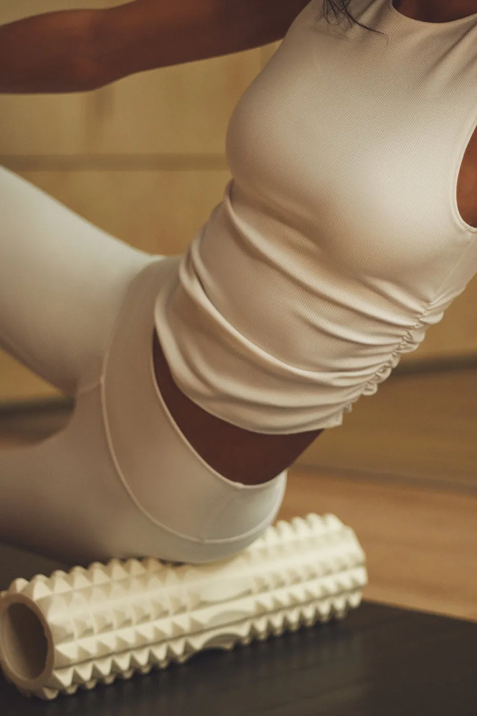 Ribbed En Pointe Tank - Ivory sold by Alo Yoga product image thumbnail 4