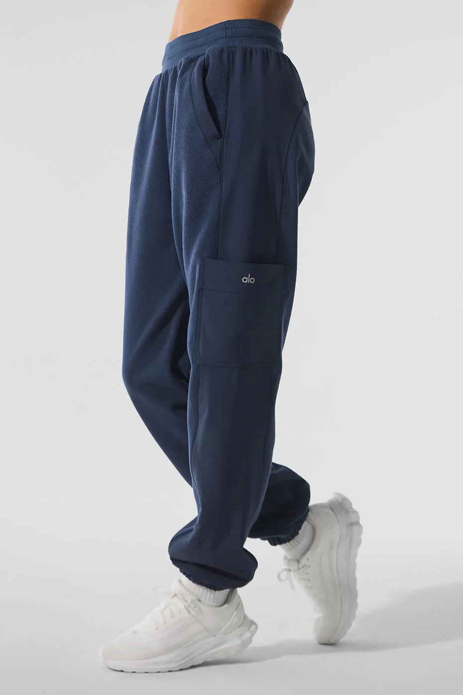 Polar Fleece Wintry Mix Pant - Navy sold by Alo Yoga product image thumbnail 4