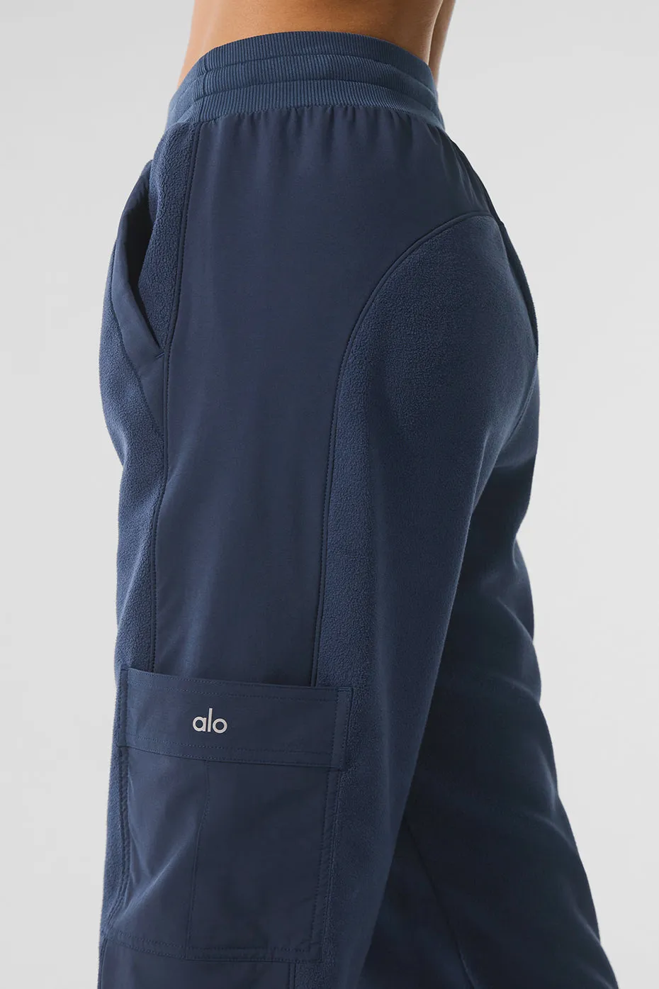 Polar Fleece Wintry Mix Pant - Navy sold by Alo Yoga product image thumbnail 2