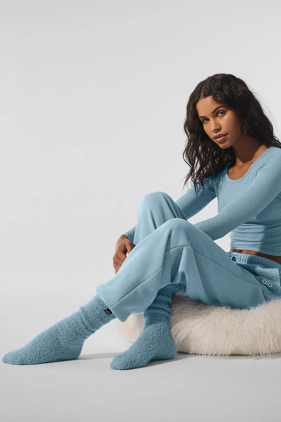 Gather Long Sleeve - Celestial Blue sold by Alo Yoga product image thumbnail 4