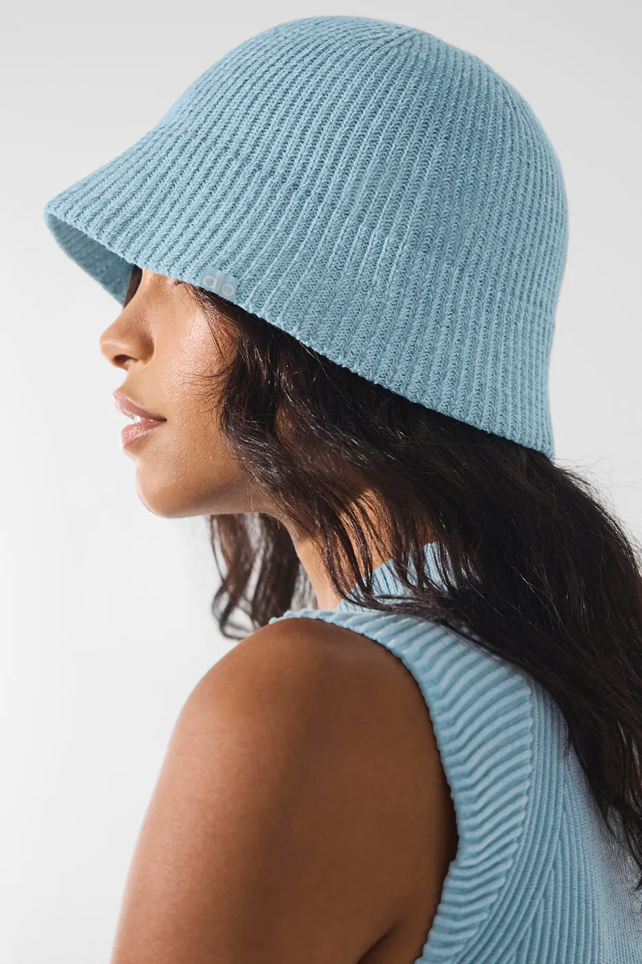 Denim Knit Cloche - Celestial Blue/Dark Celestial Blue sold by Alo Yoga product image thumbnail 2