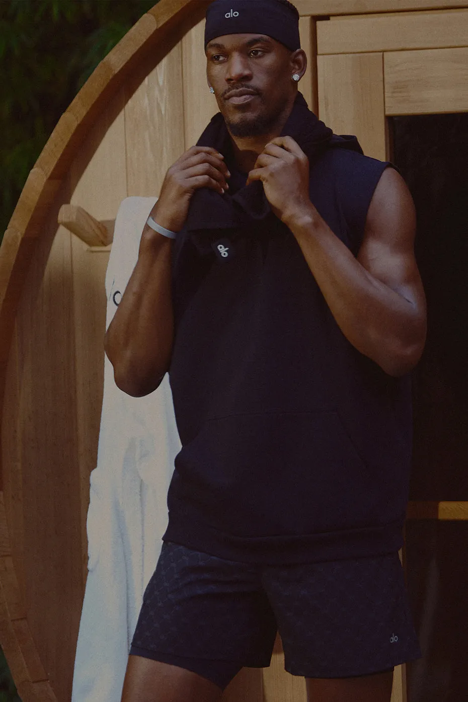 Chill Sleeveless Hoodie - Black sold by Alo Yoga product image thumbnail 5