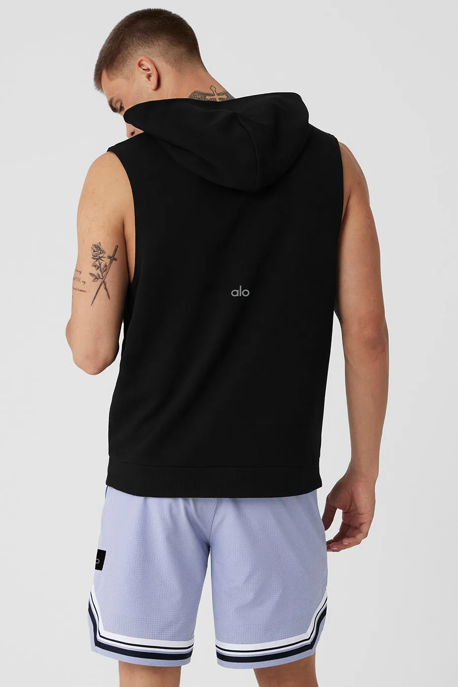 Chill Sleeveless Hoodie - Black sold by Alo Yoga product image thumbnail 2
