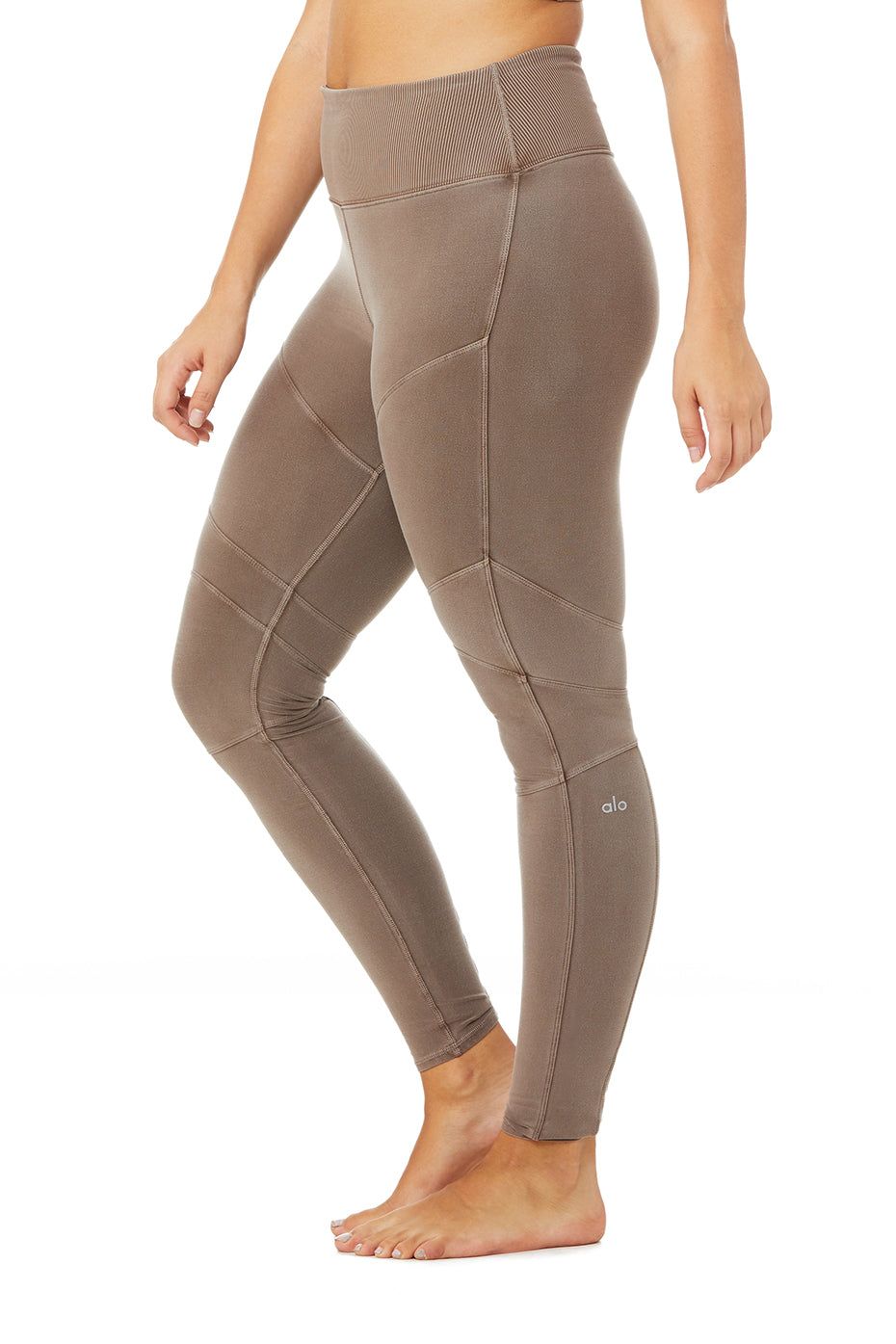 High-Waist Alo Sueded Revel Legging - Walnut Wash sold by Alo Yoga product image thumbnail 5
