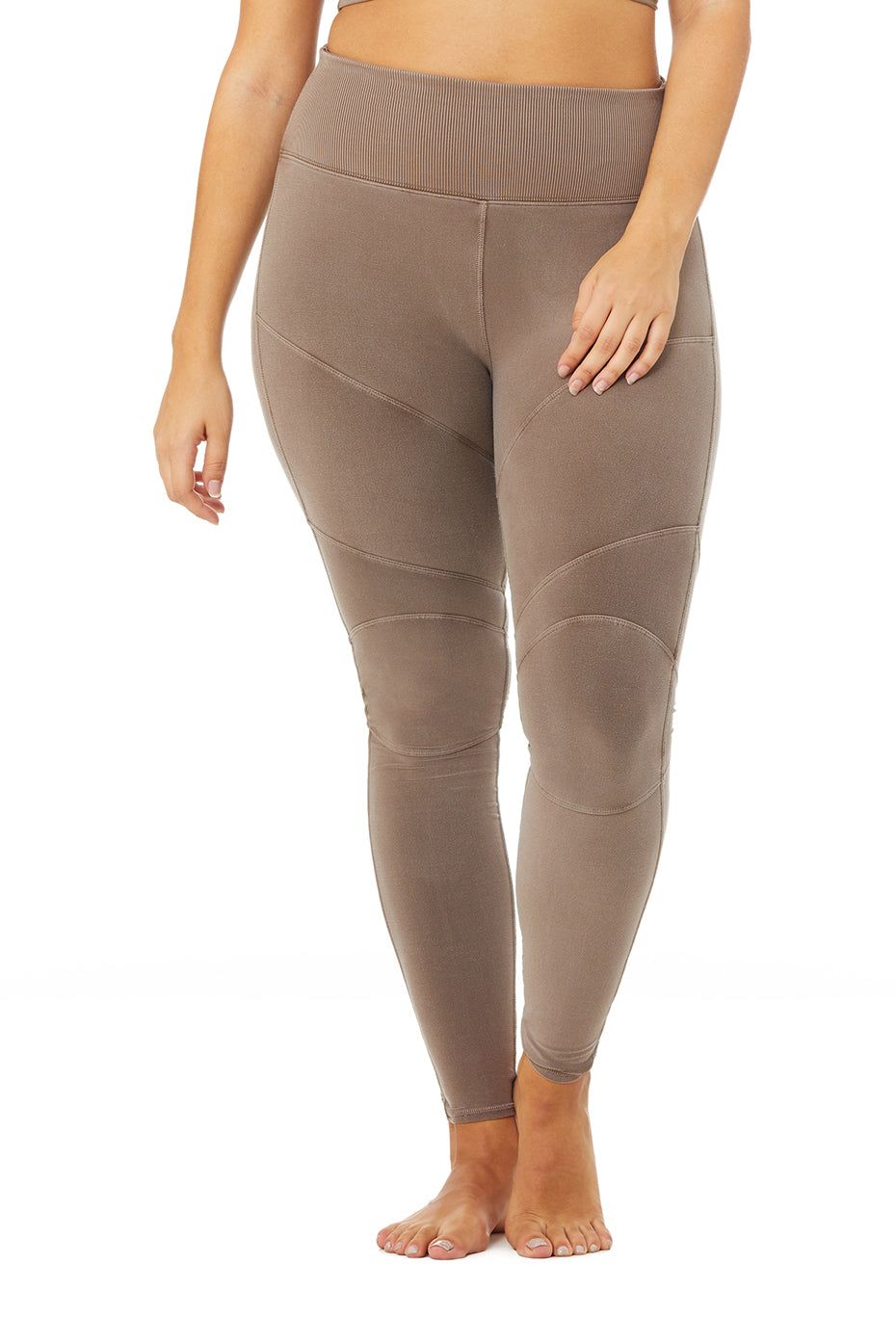 High-Waist Alo Sueded Revel Legging - Walnut Wash sold by Alo Yoga product image thumbnail 4