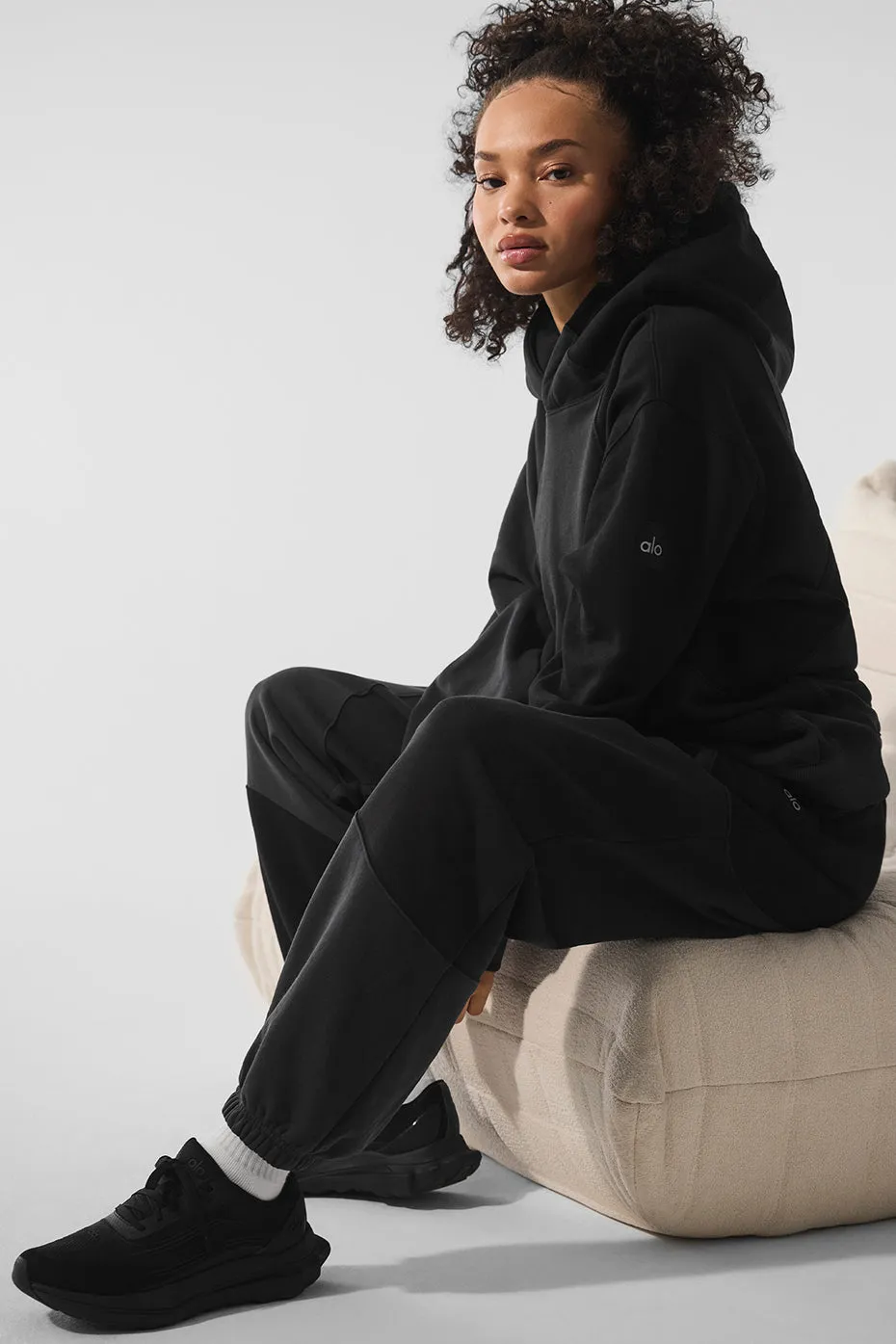 Make Waves Hoodie - Vintage Black Tonal sold by Alo Yoga product image thumbnail 5