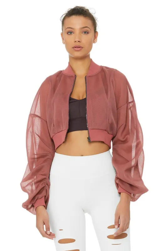 Field Crop Jacket - Rosewood sold by Alo Yoga