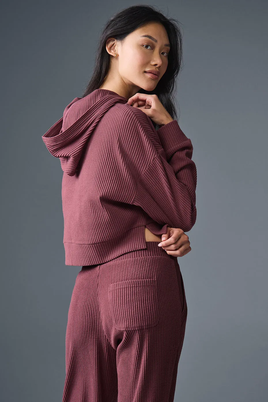 Muse Hoodie - Burgundy Truffle sold by Alo Yoga product image thumbnail 2