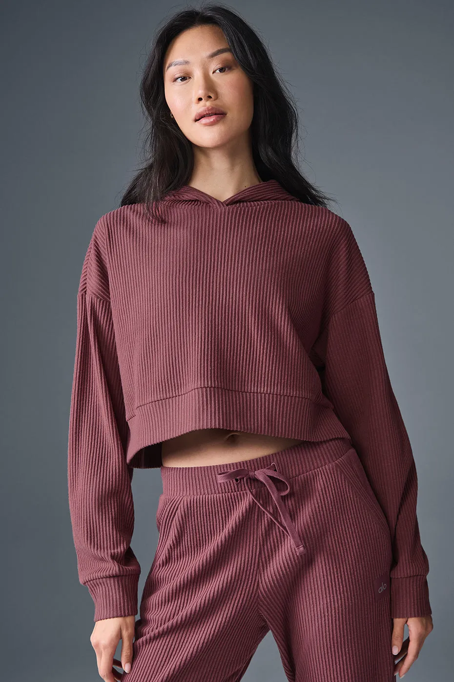 Muse Hoodie - Burgundy Truffle sold by Alo Yoga product image thumbnail 3