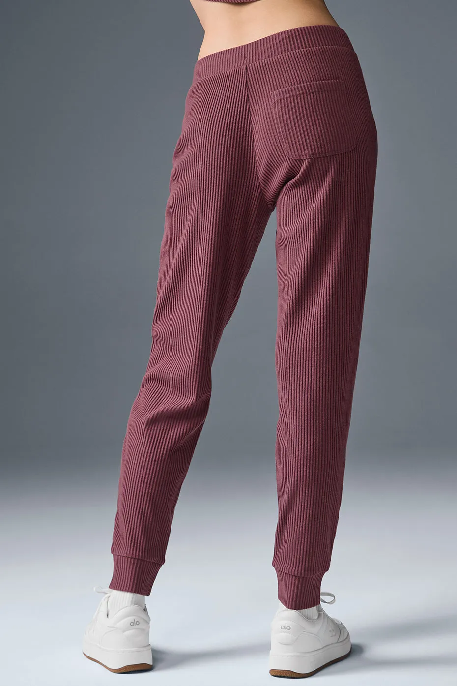 Muse Sweatpant - Burgundy Truffle sold by Alo Yoga product image thumbnail 3