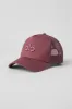 District Trucker Hat - Burgundy Truffle sold by Alo Yoga