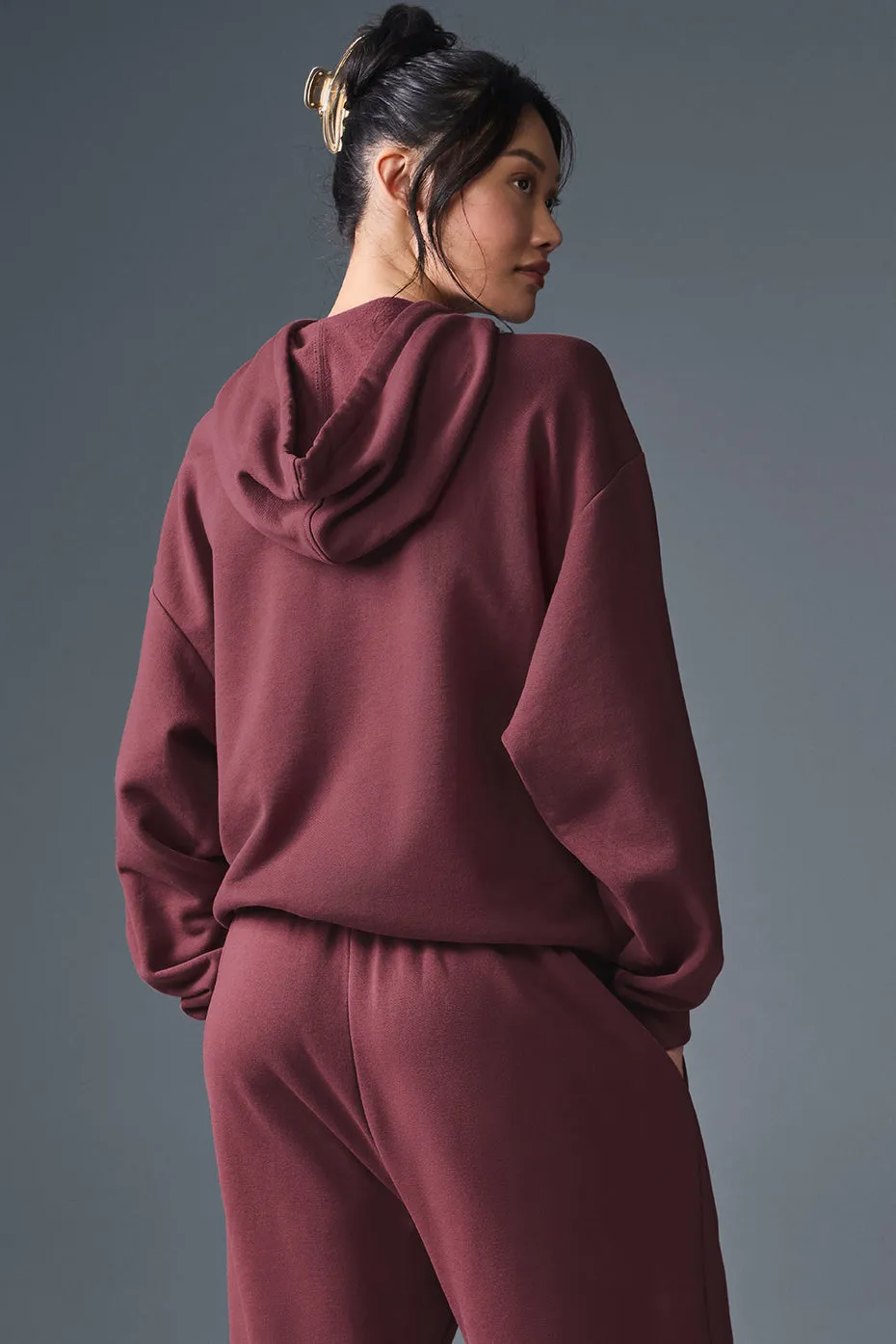 Accolade Hoodie - Burgundy Truffle sold by Alo Yoga product image thumbnail 2
