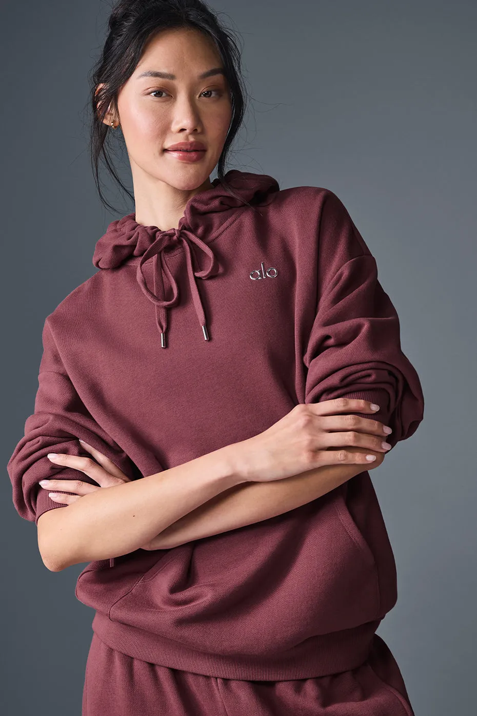Accolade Hoodie - Burgundy Truffle sold by Alo Yoga product image thumbnail 3