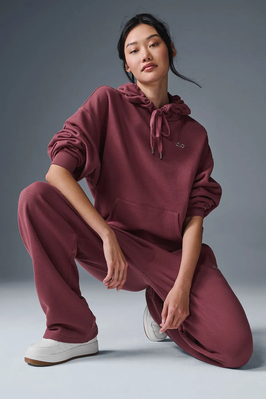 Accolade Hoodie - Burgundy Truffle sold by Alo Yoga product image thumbnail 5
