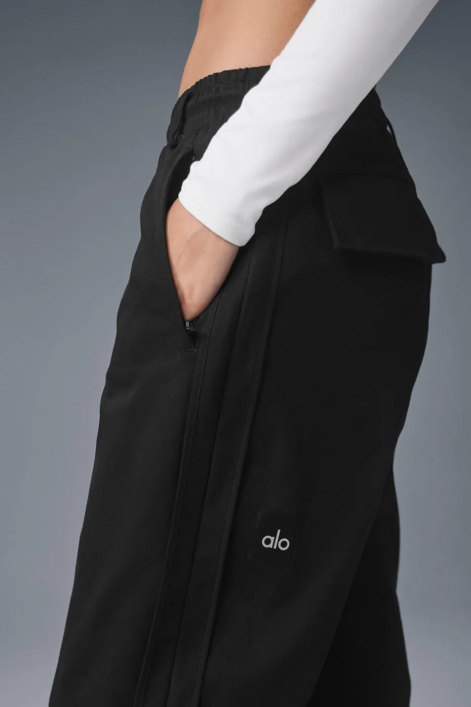 Edition Sueded Straight Leg Pant - Black sold by Alo Yoga product image thumbnail 3