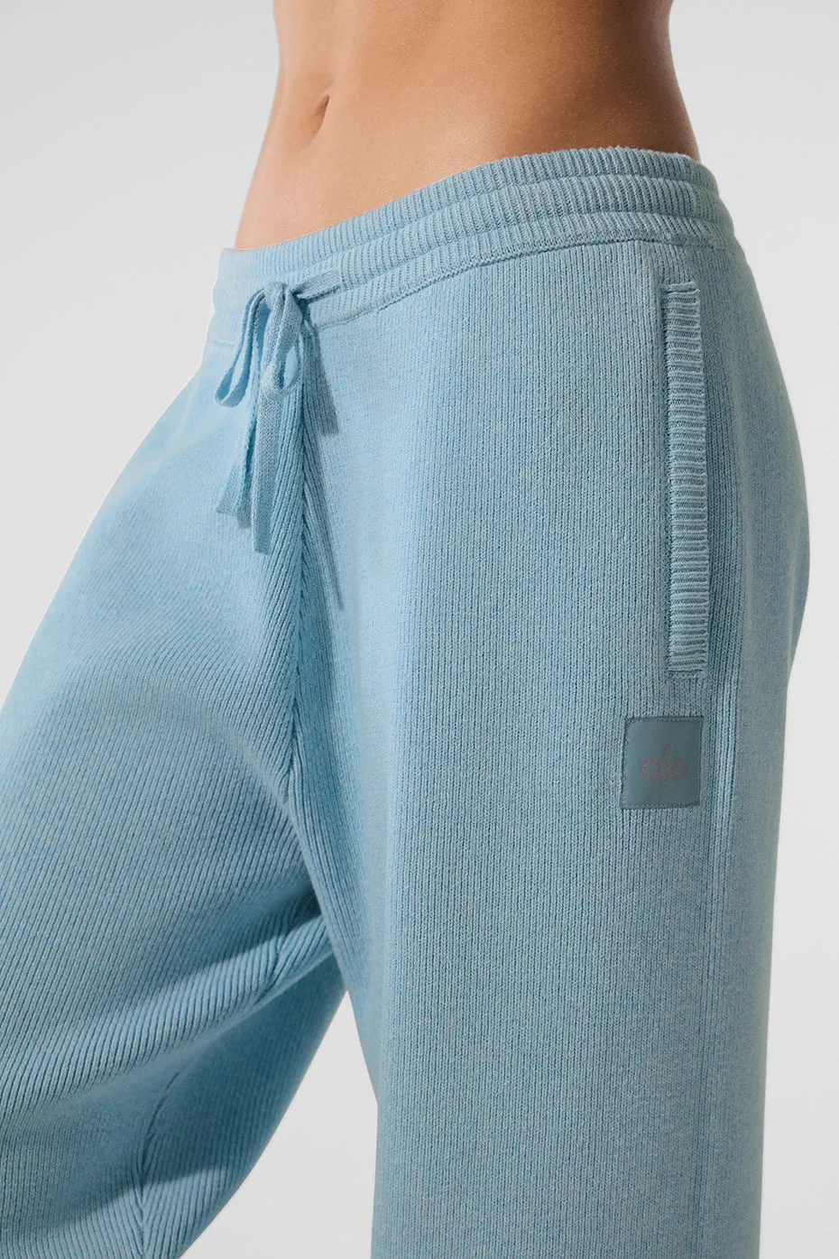 Scholar Straight Leg Sweatpant - Celestial Blue Heather sold by Alo Yoga product image thumbnail 3