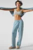 Scholar Straight Leg Sweatpant - Celestial Blue Heather sold by Alo Yoga
