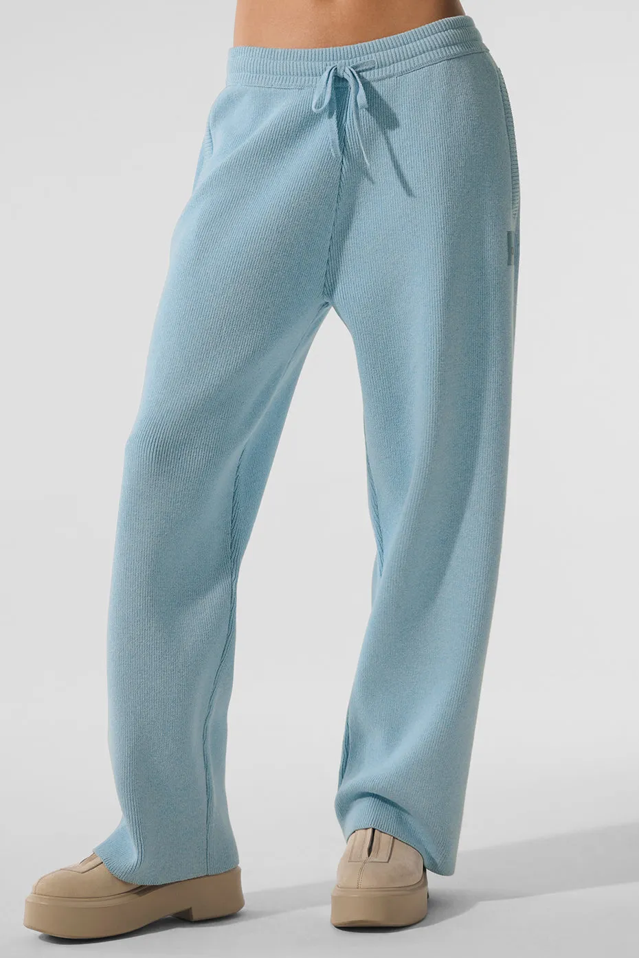 Scholar Straight Leg Sweatpant - Celestial Blue Heather sold by Alo Yoga