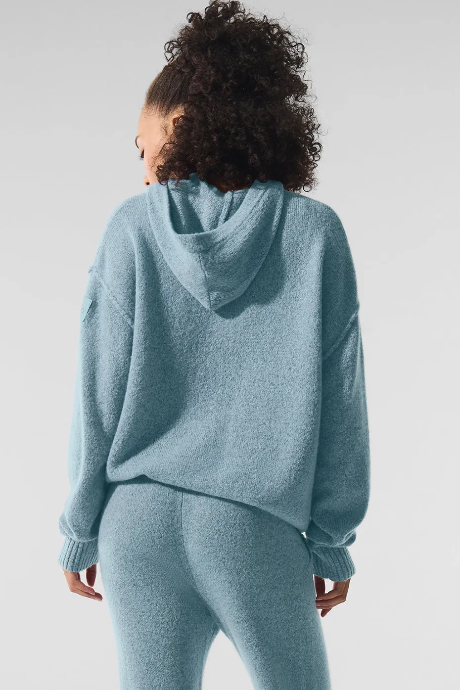 New Class Cashmere Hoodie - Celestial Blue Granite Heather sold by Alo Yoga product image thumbnail 3
