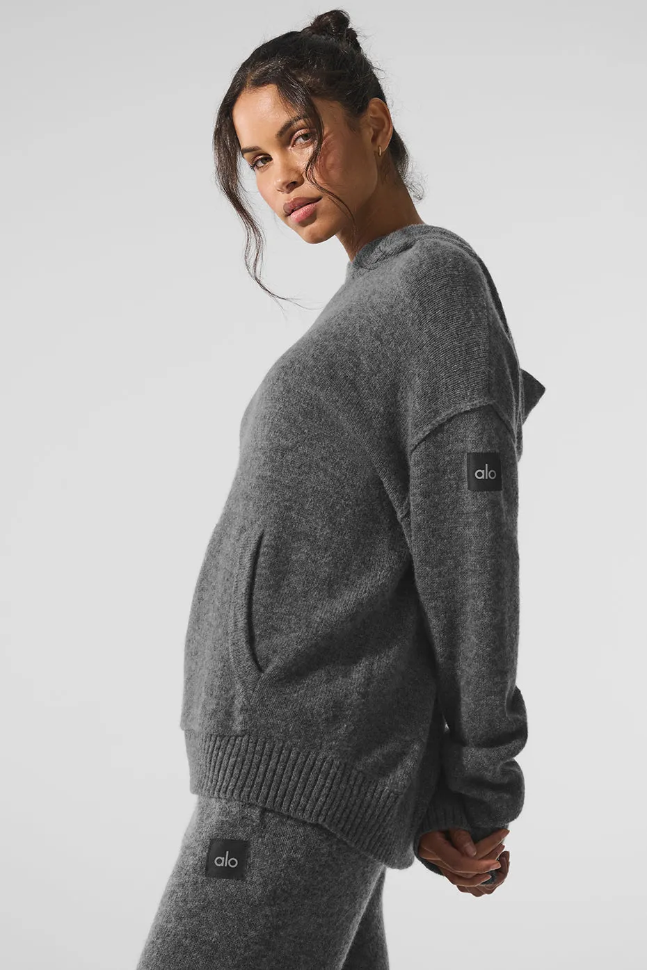 New Class Cashmere Hoodie - Platinum Grey sold by Alo Yoga product image thumbnail 5